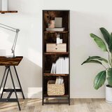 vidaXL Ormarić za knjige boja dimljenog hrasta 40x35x139 cm drveni | shoptok.hr