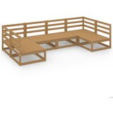 Maison Chic Seti vrtnega pohištva - Vrtna garnitura - Vrtni pohištvo set 6-delna trdna borovina, (21820142) | Shoptok.si