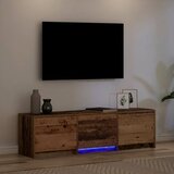 TV ormarić s LED rasvjetom Staro drvo 140 x 34 x 40 cm | shoptok.hr