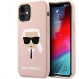 Karl Lagerfeld Klhcs21sslfkpi za iphone 12 mini roza silikonska zaščita - karls head Cene