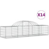  Lučne gabionske košare 14 kom 200x50x40/60 cm pocinčano željezo | shoptok.hr