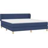  Box spring postelja z vzmetnico modra 180x200 cm blago, (20893641) | Shoptok.si