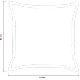  Presvlaka za jastuk 2 kom. HOUTEN Crvena narančasta 65 x 65 cm - Crvena narančasta 65 x 65 cm 2 | shoptok.hr