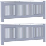  Pokrivač radijatora 2 pcs Siva 205 x 20,5 x 81,5 cm | shoptok.hr