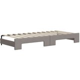  Dnevni krevet na razvlačenje smeđesivi 100 x 200 cm od tkanine | shoptok.hr