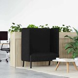 SOFA s visokim naslonom 101cm Crna tkanina | shoptok.hr
