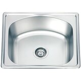 Inter Ceramic ugradna Sudopera Alpaka, Pravougaona, Otvor Za Sifon 11 cm, Sifon 3, Hrom u