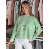 DStreet Bluzka damska one size oversize z wisiorkiem NUBISS miętowa Cijene