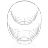 Posuda za Voće Versa Bijela Metal (27 x 45 5 x 36 cm) | shoptok.hr