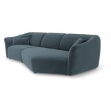 Cosmopolitan Design Plava baršunasti kutna garnitura Tokyo – | shoptok.hr