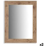 Zidno ogledalo 77609 Smeđa 66 x 85 x 2 cm 64 5 x 84 5 x 1 5 cm Pravokutno (2 kom.)  Zidno ogledalo 77609 Smeđa 66 x 85 x 2 cm 64 5 x 84 5 x 1 5 cm Pravokutno (2 kom.) Slike