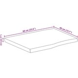 Stolna ploča 60x40x2 5 cm od masivnog drva manga sa živim rubom | shoptok.hr