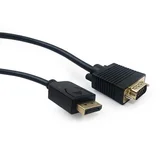 Displayport adapter kabal na VGA GEMBIRD 1.8m, DP male to VGA male CCP-DPM-VGAM-6 black