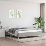 The Living Store Posteljni okvir svetlo siv 160x200 cm blago - Box Spring Posteljni Okvir, (21521304) Cene