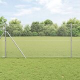 vidaXL Varovana žičnata ograja s 7 stebri 1,2x10 m Pocinkana jekla | Shoptok.si