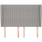  Uzglavlje s ušima svjetlosivo 147x23x118/128 cm od tkanine | shoptok.hr