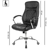 MID.YOU pisarniški stol tekstil črna | Shoptok.si