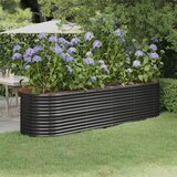 Furnova Visoka greda iz prašno premazanega jekla 296x80x68 cm antracit, (21920765) Cene