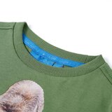  Dječja majica dugih rukava svijetla kaki 128 | shoptok.hr