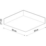  Stropna svetilka HORUS 55 siva, (21347808) | Shoptok.si