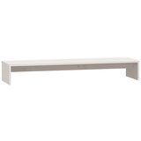 vidaXL Stojalo za zaslon belo 100x27x15 cm trdna borovina | Shoptok.si
