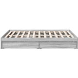  Okvir za krevet s ladicama boja sivog hrasta 135x190 cm | shoptok.hr