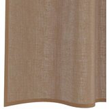 Voile zavjese s džepovima za šipke 2 kom svijetlosmeđe Smeđa 140 x 245 cm | shoptok.hr
