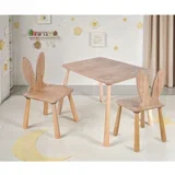 BLTYZ-AKTV059-1 Oak Kid's Table Set