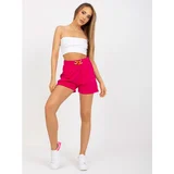 Fashion Hunters High-waisted fuchsia casual shorts from RUE PARIS