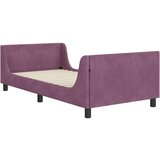  Otroški posteljni okvir z vznožjem Vijolična 90 x 200 cm Žamet, (5000104757) | Shoptok.si