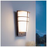 Eglo breganzo 1 spoljna zidna lampa/2, led, 2x2,5w, srebrna/bela , sa senzorom | Eponuda.com