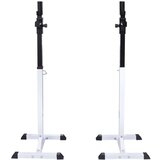 vidaXL Stalak za čučnjeve sa setom dvoručnih/jednoručnih utega 60,5 kg | shoptok.hr