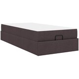  Okvir kreveta s madracem 2 pcs Smeđa tkanina | shoptok.hr