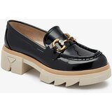 Resti Lacquered black women's moccasins with crystals Inriw - Footwear | ePonuda.com