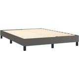  s oprugama i madracem sivi 140x190 cm od umjetne kože | shoptok.hr