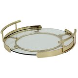 Schafer Schäfer staklena tacna zlatna Ø 26 cm Cashi | shoptok.hr