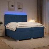  Boxspring krevet s madracem Plava 200 x 200 cm Tkanina | shoptok.hr