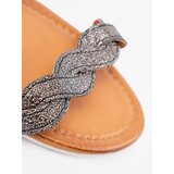Shelvt Black sandals with a decorative strap | Shoptok.si