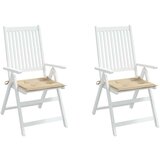 vidaXL Blazine za vrtne stole 2 kosa bež 50x50x3 cm | Shoptok.si