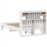 vidaXL Okvir kreveta bez madraca bijeli 135 x 190 cm masivna borovina | shoptok.hr