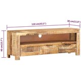 vidaXL TV ormarić 110 x 30 x 40 cm od grubog drva manga | shoptok.hr