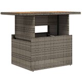  Vrtni stol sivi 100x55x73 cm od poliratana i bagremovog drva | shoptok.hr