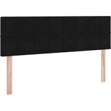  LED krevet za pohranu s madracem Crna 140 x 190 cm Baršun | Shoptok.si