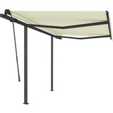  Automatska tenda na uvlačenje sa stupovima 3 x 2 5 m krem | shoptok.hr