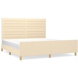  Okvir za krevet bez madraca krem 180 x 200 cm od tkanine | shoptok.hr