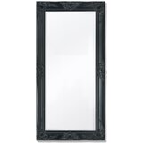vidaXL Stensko Ogledalo Baročni Stil 100x50 cm Črne Barve | Shoptok.si