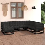 Maison Chic Seti vrtnega pohištva - Vrtna garnitura - Vrtni pohištvo set 7-delna z blazinami trdna borovina, (21801410) | Shoptok.si
