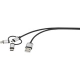 Renkforce Apple iPad/iPhone/iPod, USB 2.0 [1x moški konektor USB 2.0 tipa A - 1x moški konektor USB 2.0 tipa micro B, moški konektor Apple dock lightn, (20432930) Cene