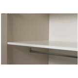 WOOOD Sivo-bež garderobna omara iz masivnega bora 94x195x53 cm Connect – | Shoptok.si