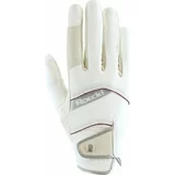 Roeckl Jahalne rokavice "MILLERO", white - 6.5